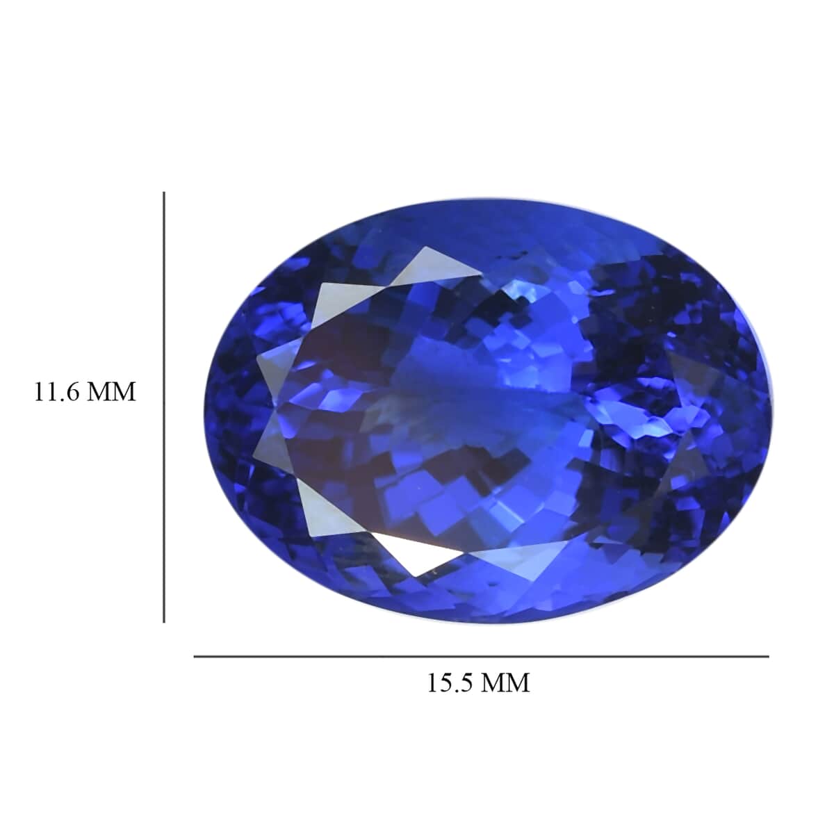 AAAA Tanzanite with Appraised Certificate (Ovl Free Size) 12.51 ctw image number 3