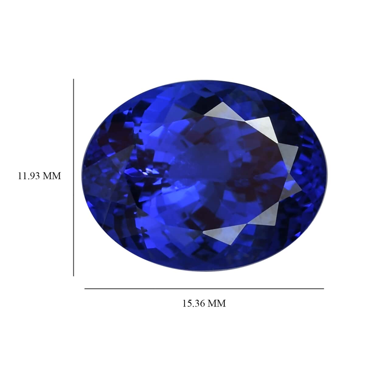 AAAA Tanzanite with Appraised Certificate (Ovl Free Size) 12.59 ctw image number 3