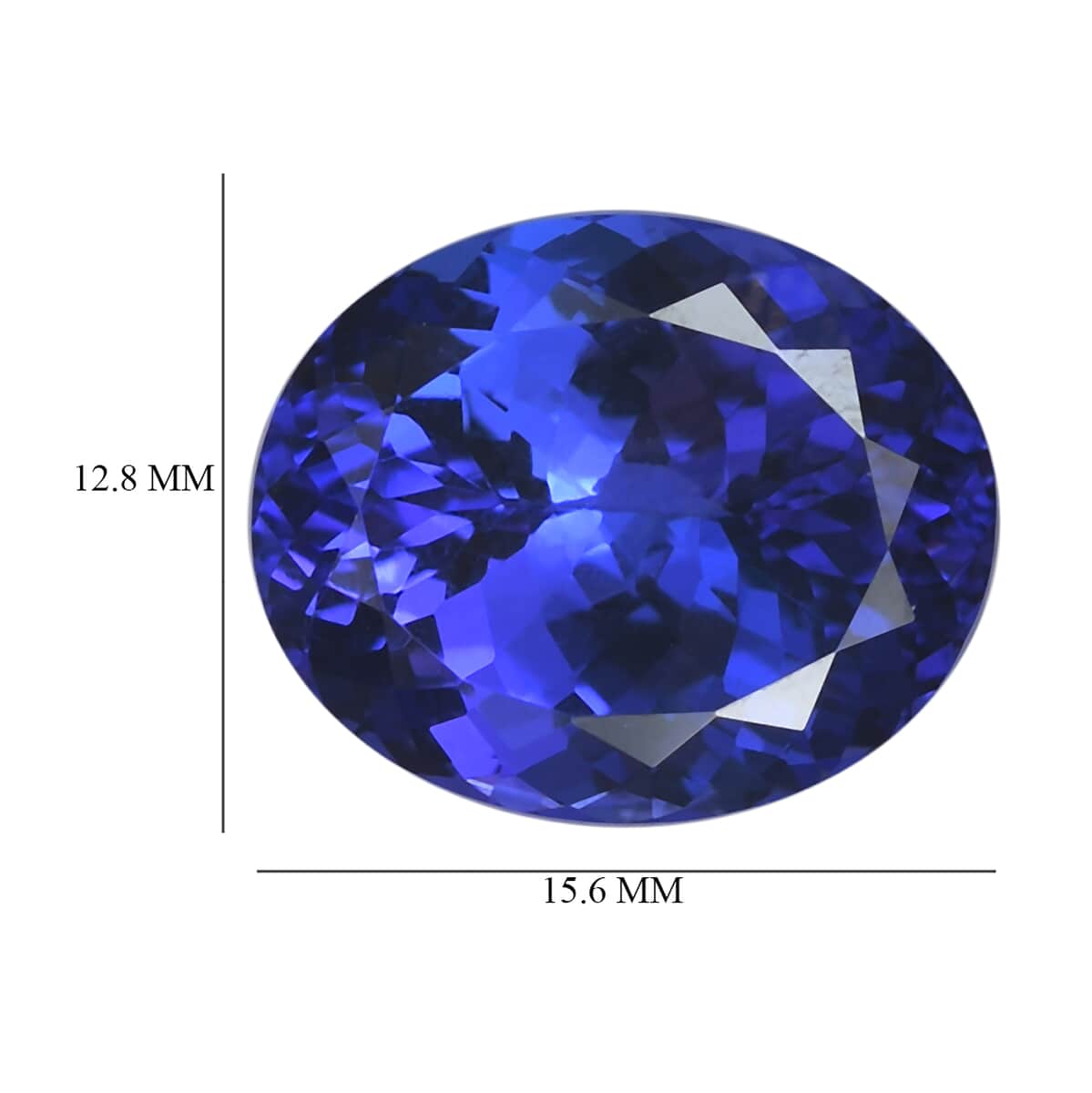 AAAA Tanzanite with Appraised Certificate (Ovl Free Size) 12.80 ctw image number 3