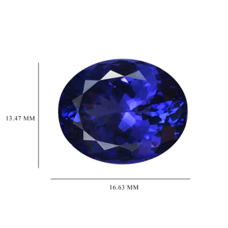 AAAA Tanzanite with Appraised Certificate (Ovl Free Size) 13.61 ctw image number 3