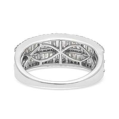 SGL Certified G-H I3 Diamond 1.00 ctw Ring in 10K White Gold (Size 10.0) 4 Grams