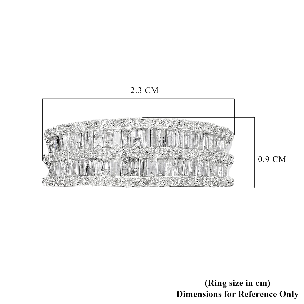 SGL Certified G-H I3 Diamond 1.00 ctw Ring in 10K White Gold (Size 9.0) 4 Grams image number 5
