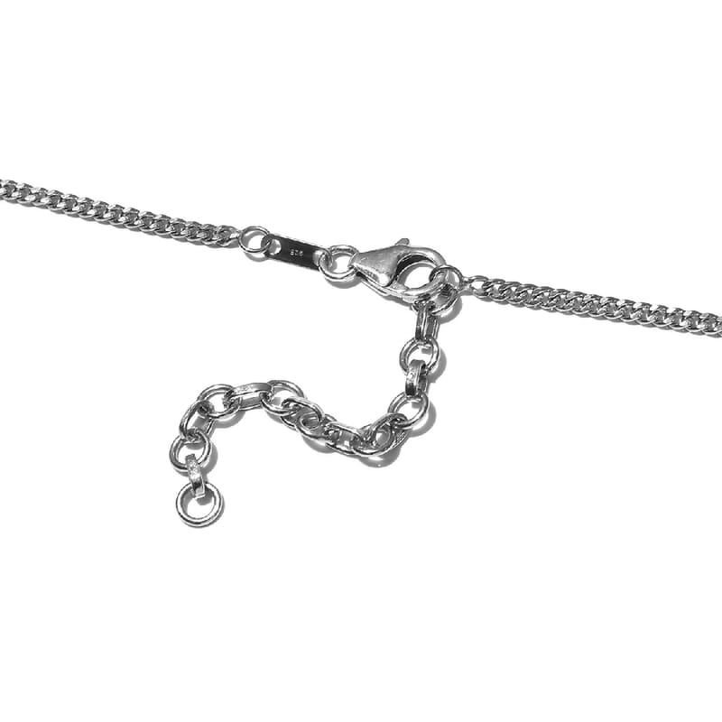 Lustro Stella Made with Finest CZ Fancy Necklace 18 Inches with Extender in Platinum Over Sterling Silver 13.80 ctw