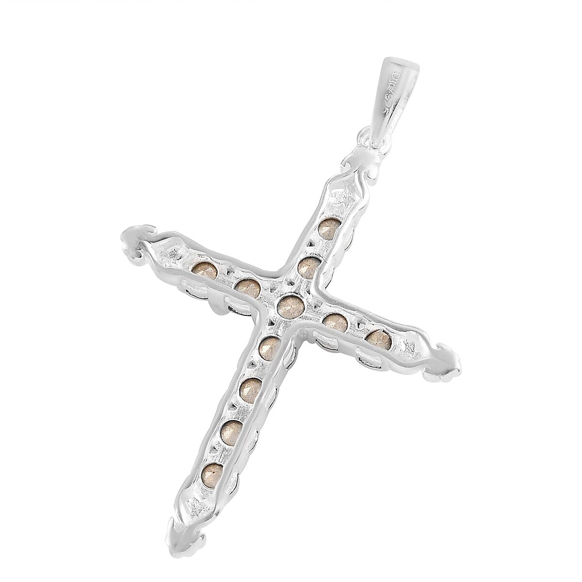 Emerald Crystal Pendant in Sterling Silver image number 3