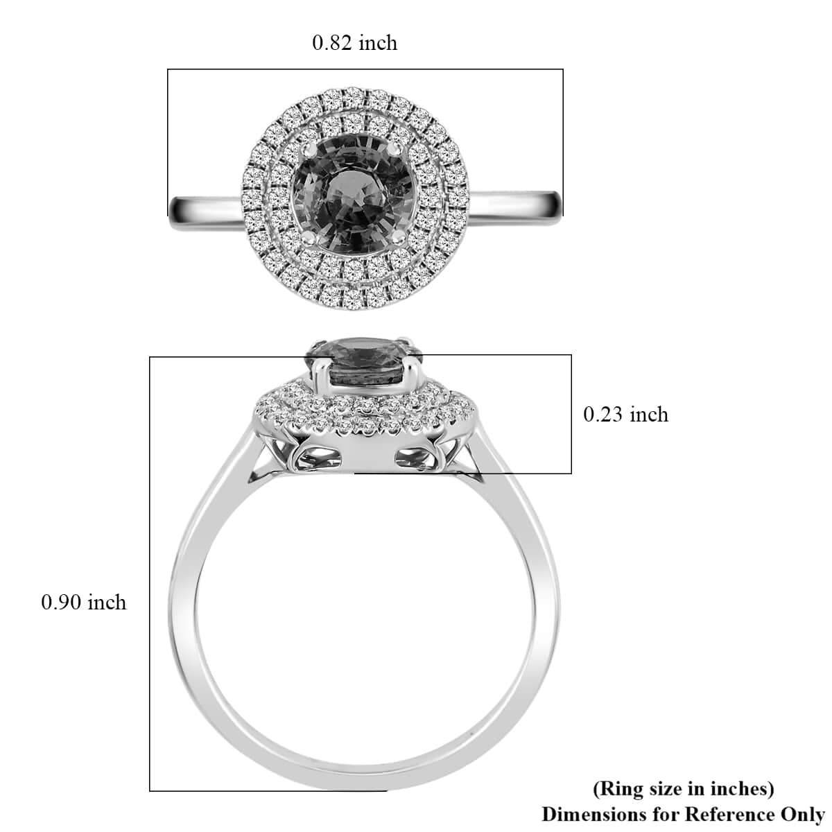 ILIANA 18K White Gold AAA Madagascar Pink Sapphire and Diamond G-H SI Double Halo Ring 4.10 Grams 1.25 ctw image number 5