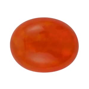 AAA Enhanced Orange Ethiopian Welo Opal (Ovl 10x8 mm) 1.10 ctw