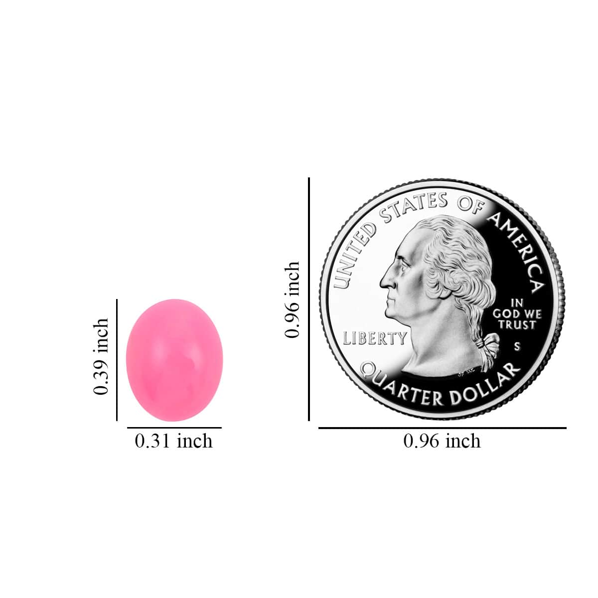AAA Enhanced Pink Ethiopian Welo Opal (Ovl 10x8 mm) 1.20 ctw image number 3