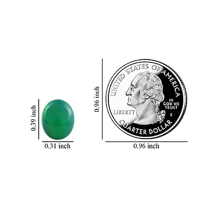 AAA Enhanced Green Ethiopian Welo Opal (Ovl 10x8 mm) 1.20 ctw