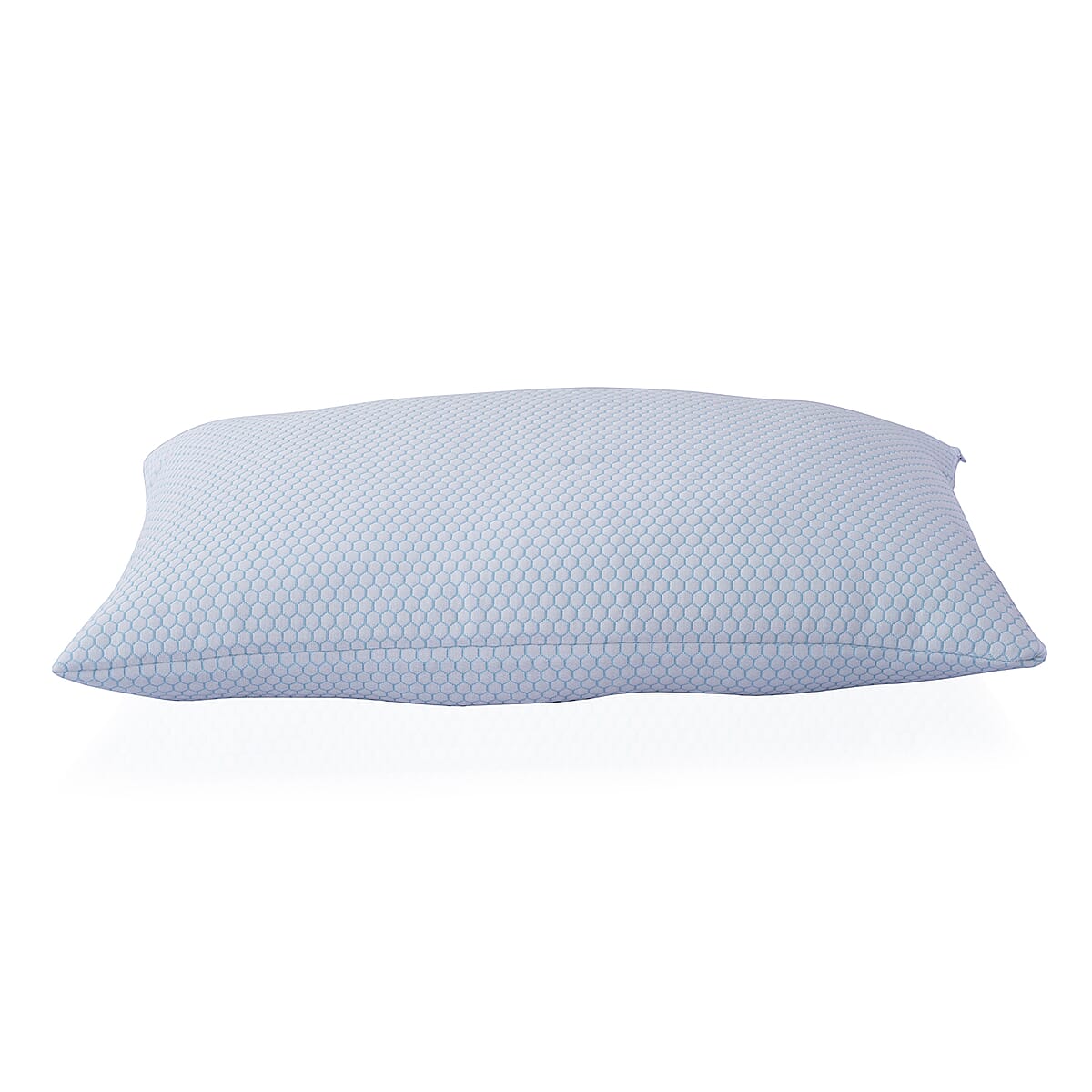 Homesmart Set of 2 Blue & White Jacquard Cooling Waterproof Pillow Protector (Queen) image number 3