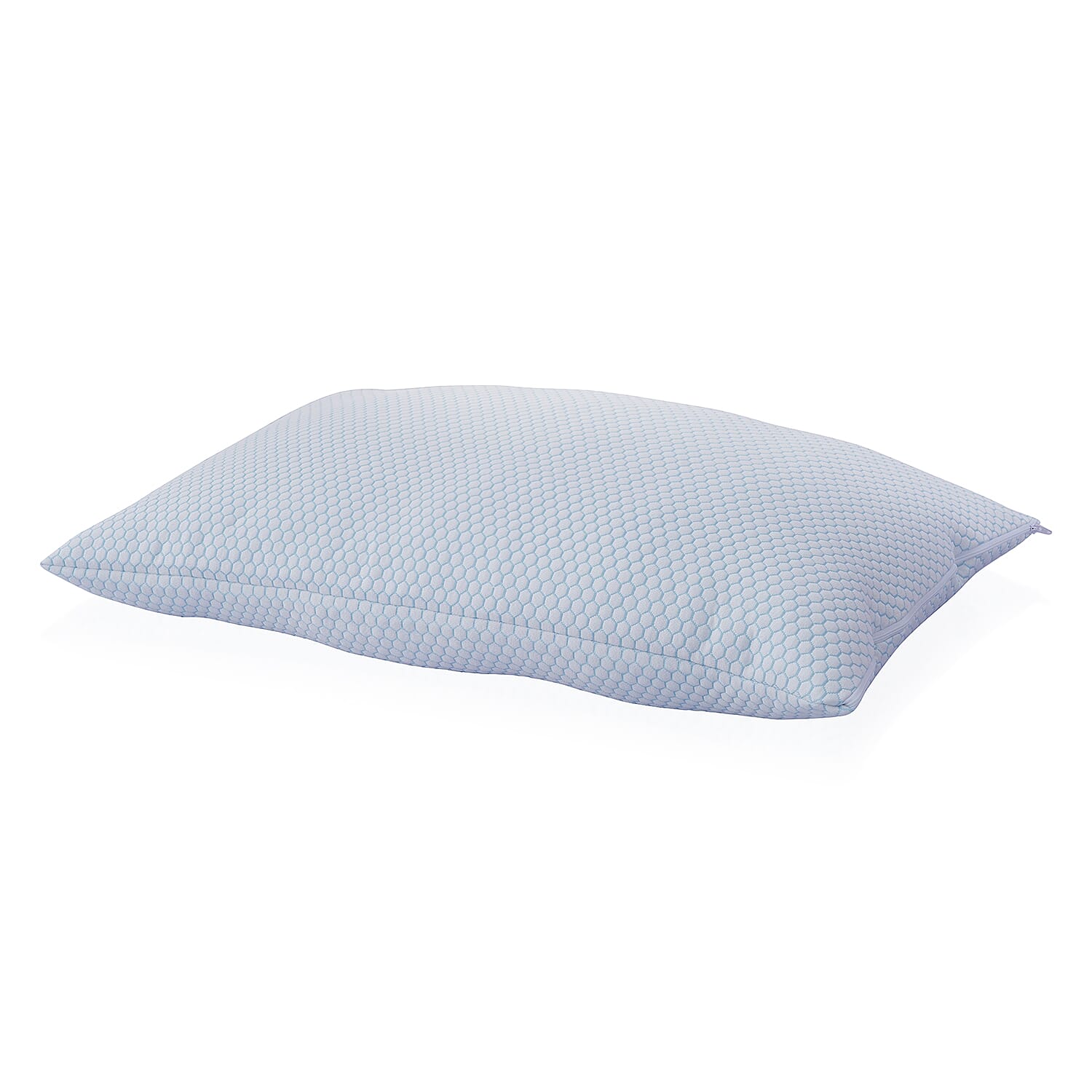Homesmart Set of 2 Blue & White Jacquard Cooling Waterproof Pillow Protector (Queen)
