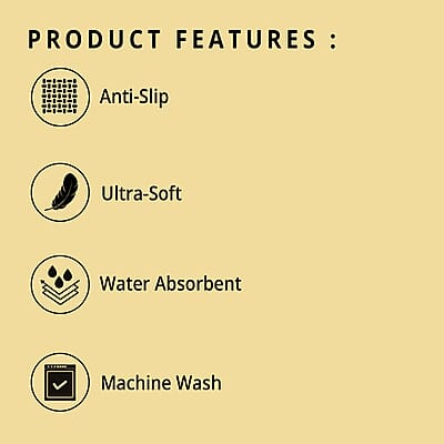 Homesmart Gray Chenille Bathmat (100% Microfiber)