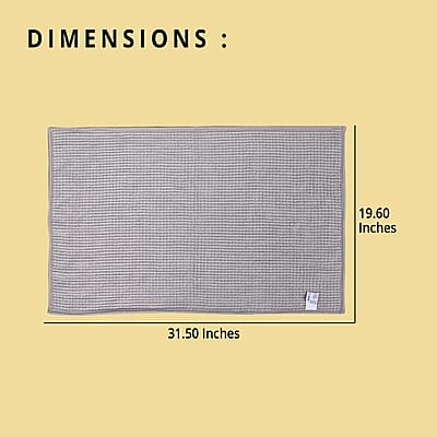 Homesmart Gray Chenille Bathmat (100% Microfiber)