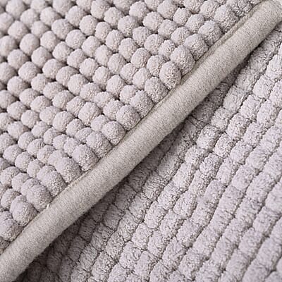Homesmart Gray Chenille Bathmat (100% Microfiber)