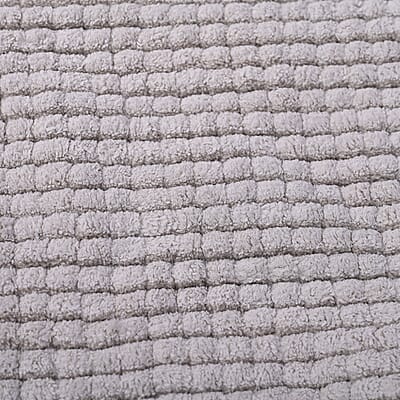 Homesmart Gray Chenille Bathmat (100% Microfiber)