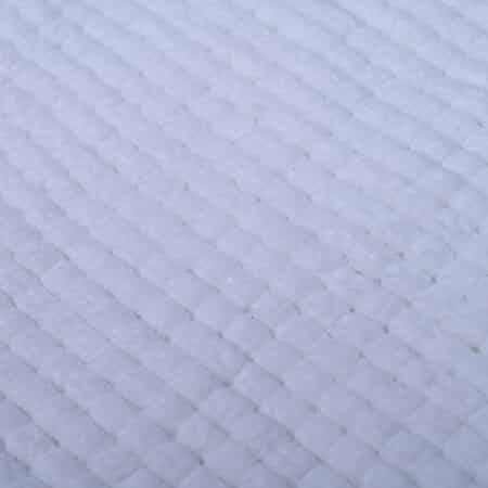 Homesmart Off White Chenille Bathmat (100% Microfiber) image number 6