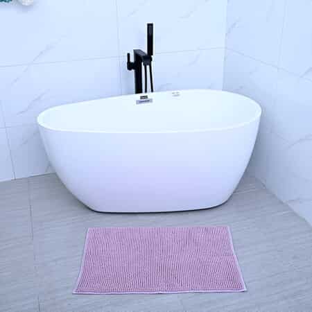 Homesmart Lilac Chenille Bathmat (100% Microfiber) image number 1