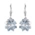 Blue Shade Crystal Fancy Earrings in Platinum Over Sterling Silver image number 0