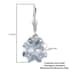 Blue Shade Crystal Fancy Earrings in Platinum Over Sterling Silver image number 4