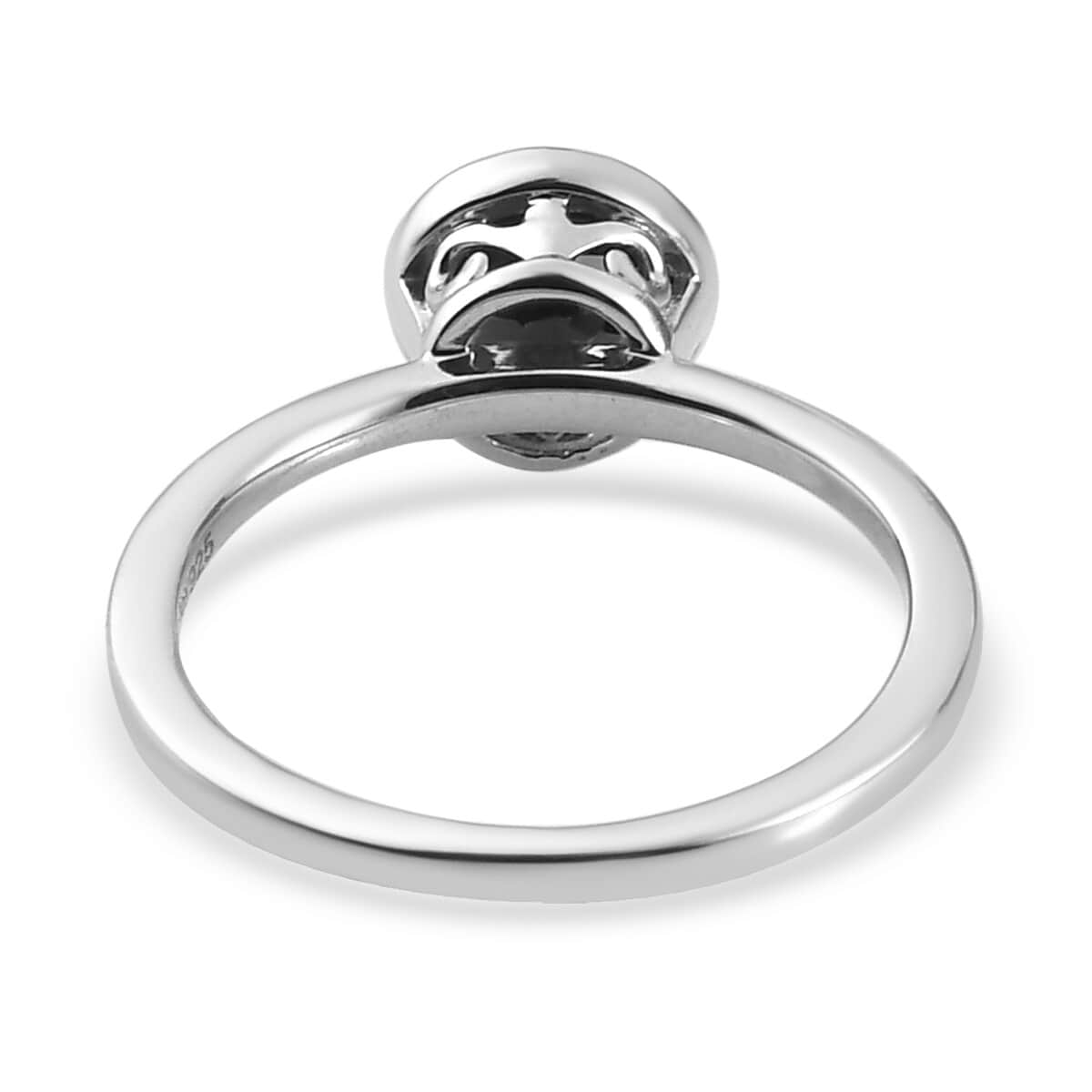 Mozambique Garnet Solitaire Ring in Platinum Over Sterling Silver 1.00 ctw image number 4