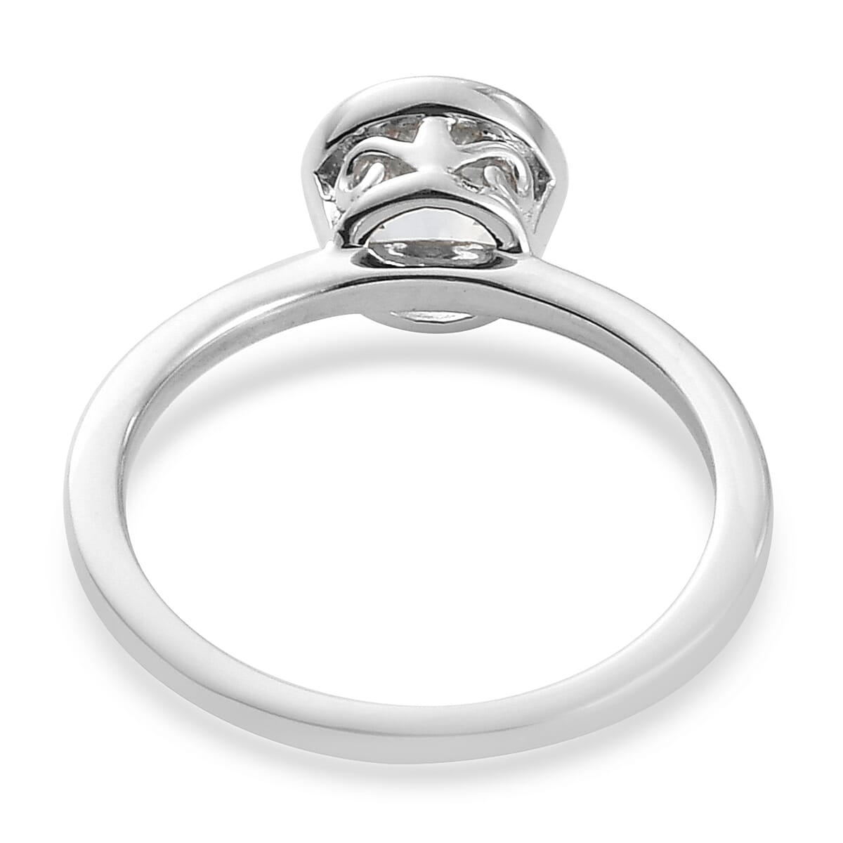 Espirito Santo Aquamarine Solitaire Ring in Platinum Over Sterling Silver (Size 6.0) 0.75 ctw image number 4