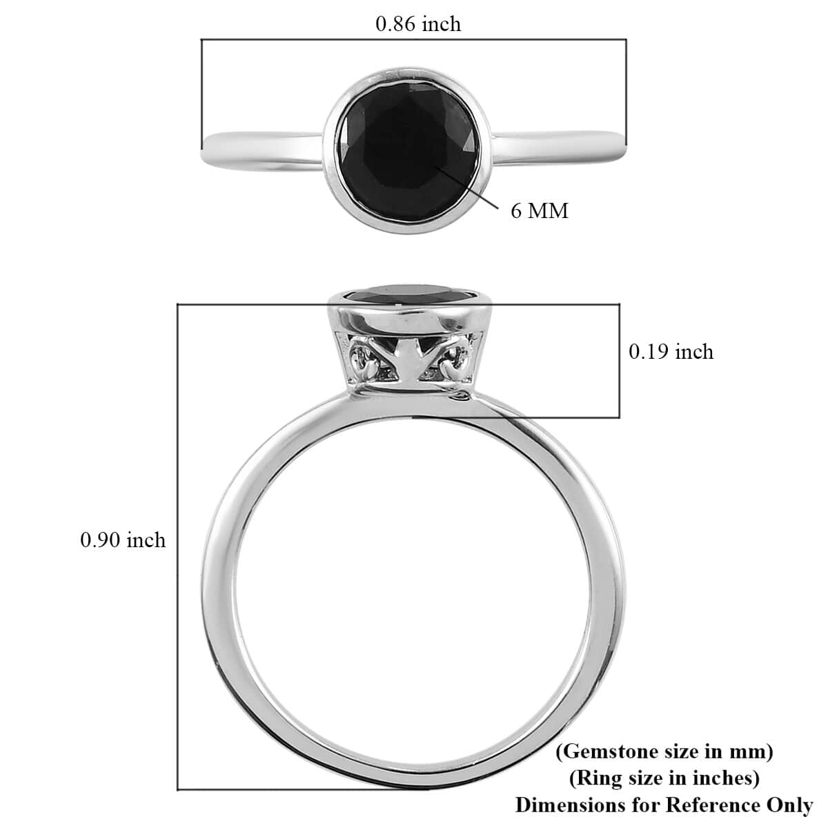 Madagascar Blue Sapphire Solitaire Ring in Platinum Over Sterling Silver (Size 7.0) 1.10 ctw image number 5