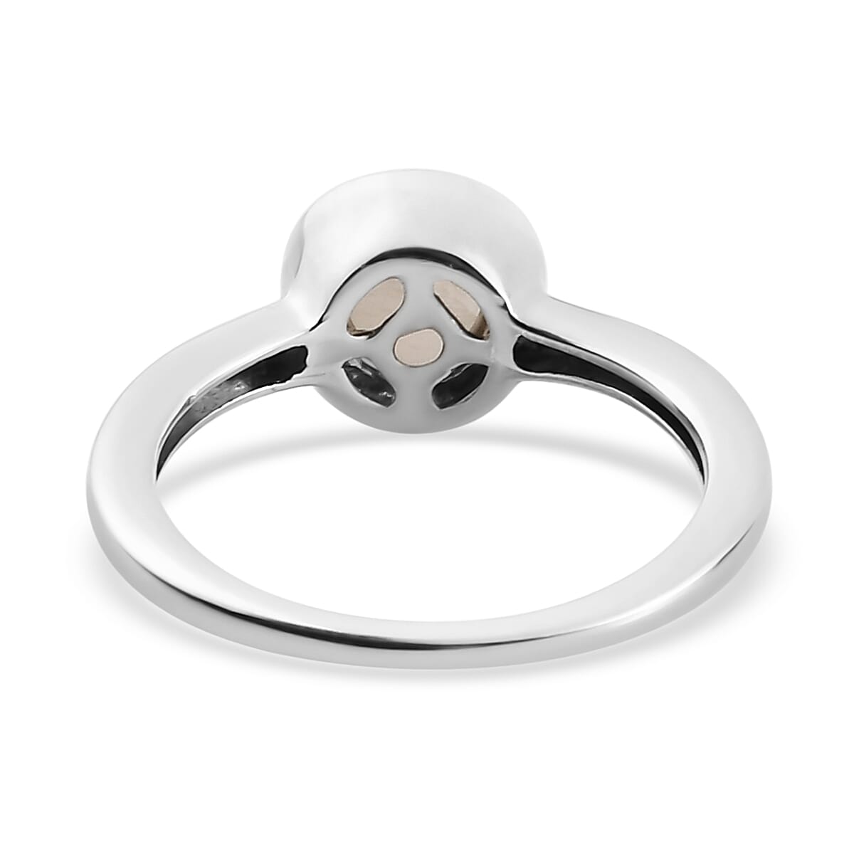 Kuisa Rainbow Moonstone Ring in Platinum Over Sterling Silver (Size 10.0) 1.00 ctw
