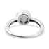 Kuisa Rainbow Moonstone Ring in Platinum Over Sterling Silver (Size 10.0) 1.00 ctw image number 5