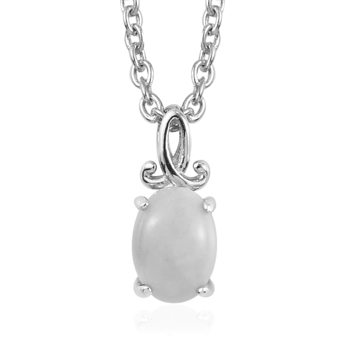 Oregon Peach Opal Pendant Necklace 20 Inches in Platinum Over Sterling Silver 0.60 ctw image number 0