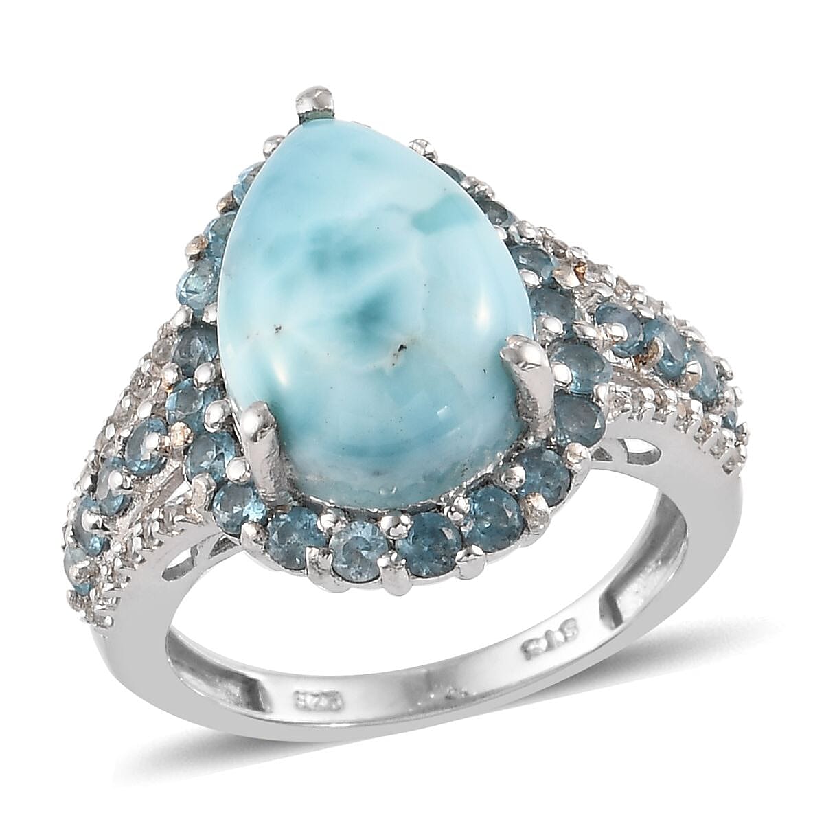 7インチF#+30 Larimar Mother of Platinum Buy Larimar Ring in