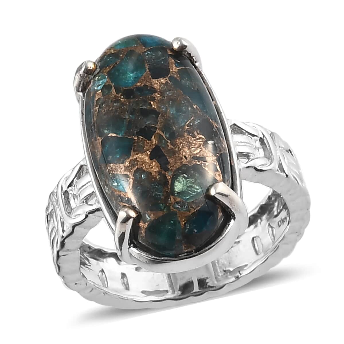 Royston Turquoise Ring in Platinum Over Sterling Silver (Size 6) 3.00 ctw image number 0
