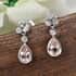 Marropino Morganite and Zircon Dangle Earrings in Platinum Over Sterling Silver 3.00 ctw image number 1