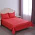 HOMESMART Red Pinsonic Solid Quilt and 2pcs Shams - Queen Size image number 0