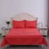 HOMESMART Red Pinsonic Solid Quilt and 2pcs Shams - Queen Size image number 1