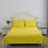Homesmart 3 Pcs Solid Yellow Pinsonic Quilt Bedding Set - Queen Size image number 1
