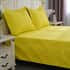 Homesmart 3 Pcs Solid Yellow Pinsonic Quilt Bedding Set - Queen Size image number 2