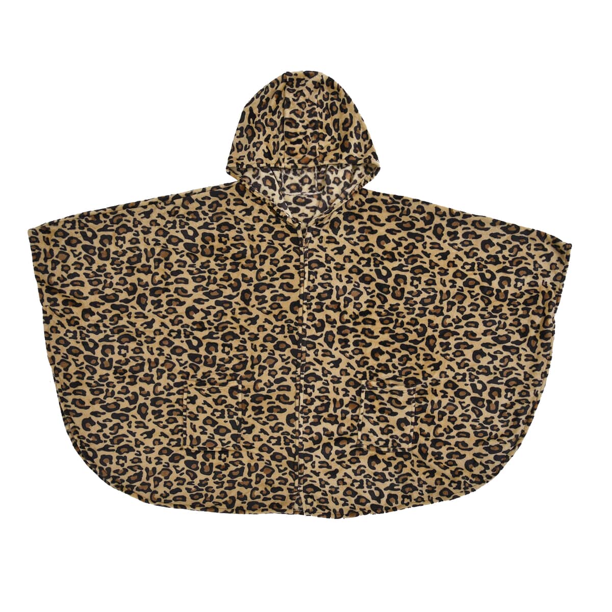 Homesmart Leopard Print Pattern Microfiber Hooded Wrap , Hood Wrap , Hooded Wrap Coat , Wrap Jacket with Hood image number 0