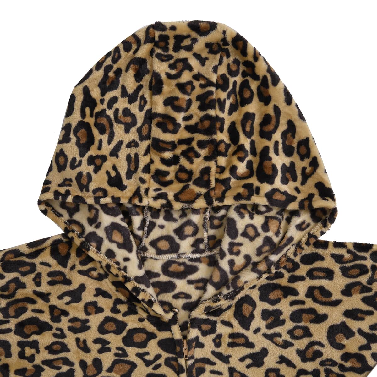 HOMESMART Leopard Print Pattern Microfiber Hooded Wrap (58x72) image number 4