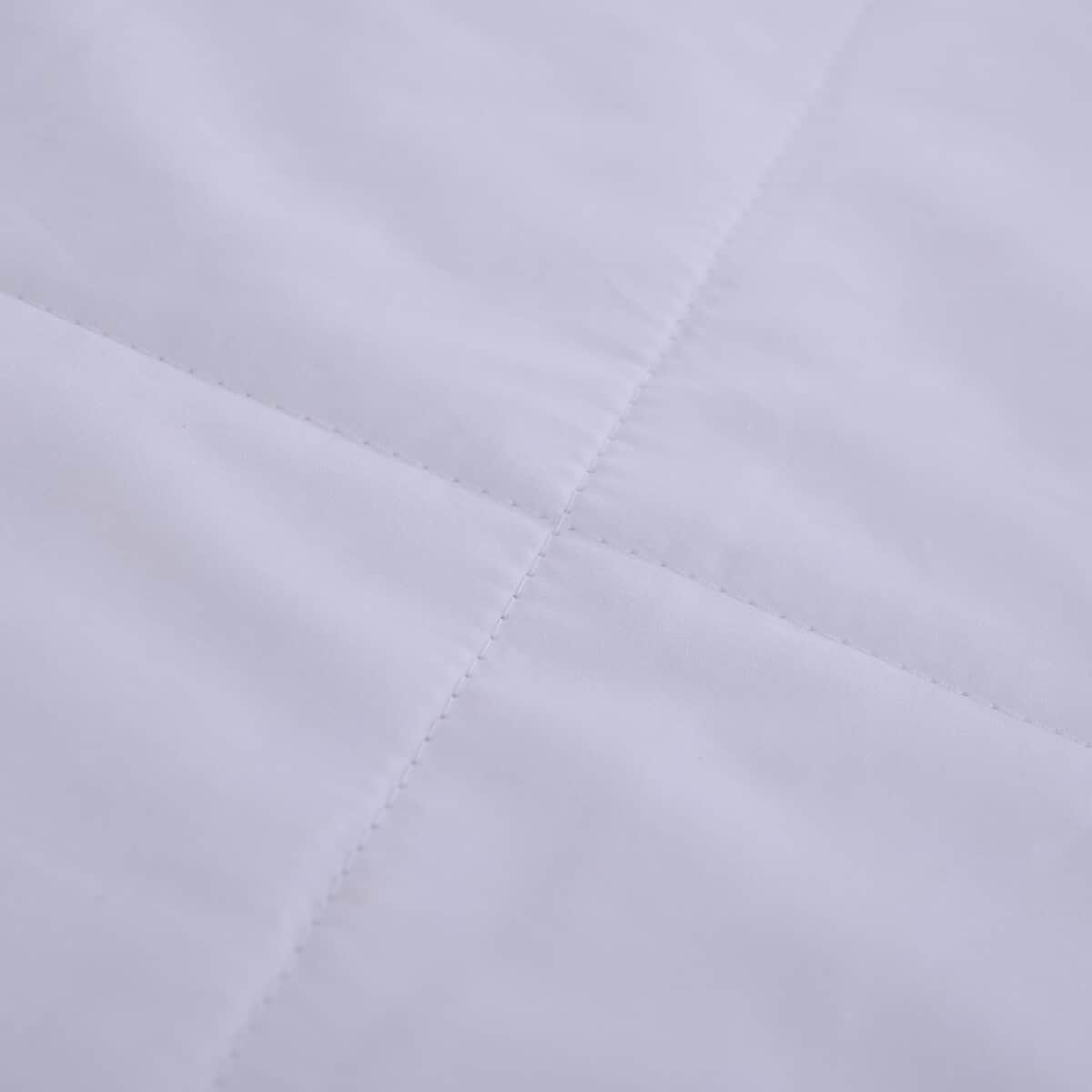 Symphony Home White Solid 100% Silk-Filled Duvet (86x86) image number 4