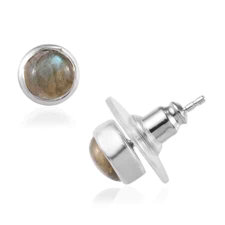 Set of 7 Multi Gemstone Solitaire Stud Earrings in Sterling Silver 9.80 Grams 14.00 ctw image number 5