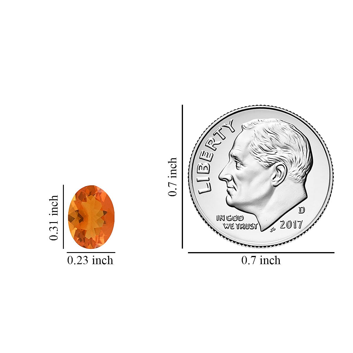 AAA Jalisco Fire Opal Set of 2 (Ovl 8x6 mm) 1.51 ctw image number 3