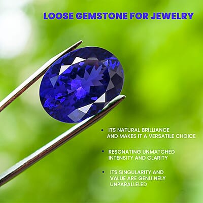 Certified and Appraised AAAA Vivid Tanzanite (Ovl Free Size) Approx 8.00 ctw