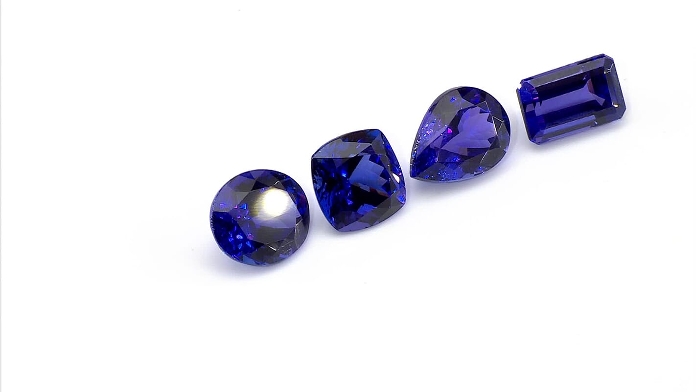 AAAA VIVID Tanzanite (Pear Free Size) 8.01 ctw
