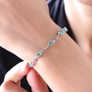 Brazilian Emerald Bolo Bracelet in Platinum Over Sterling Silver 2.30 ctw