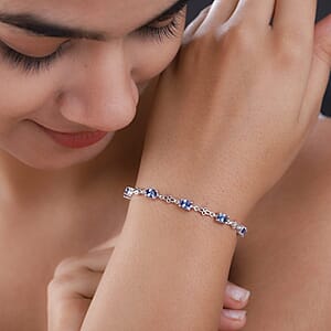 Tanzanite Bolo Bracelet in Platinum Over Sterling Silver 2.15 ctw