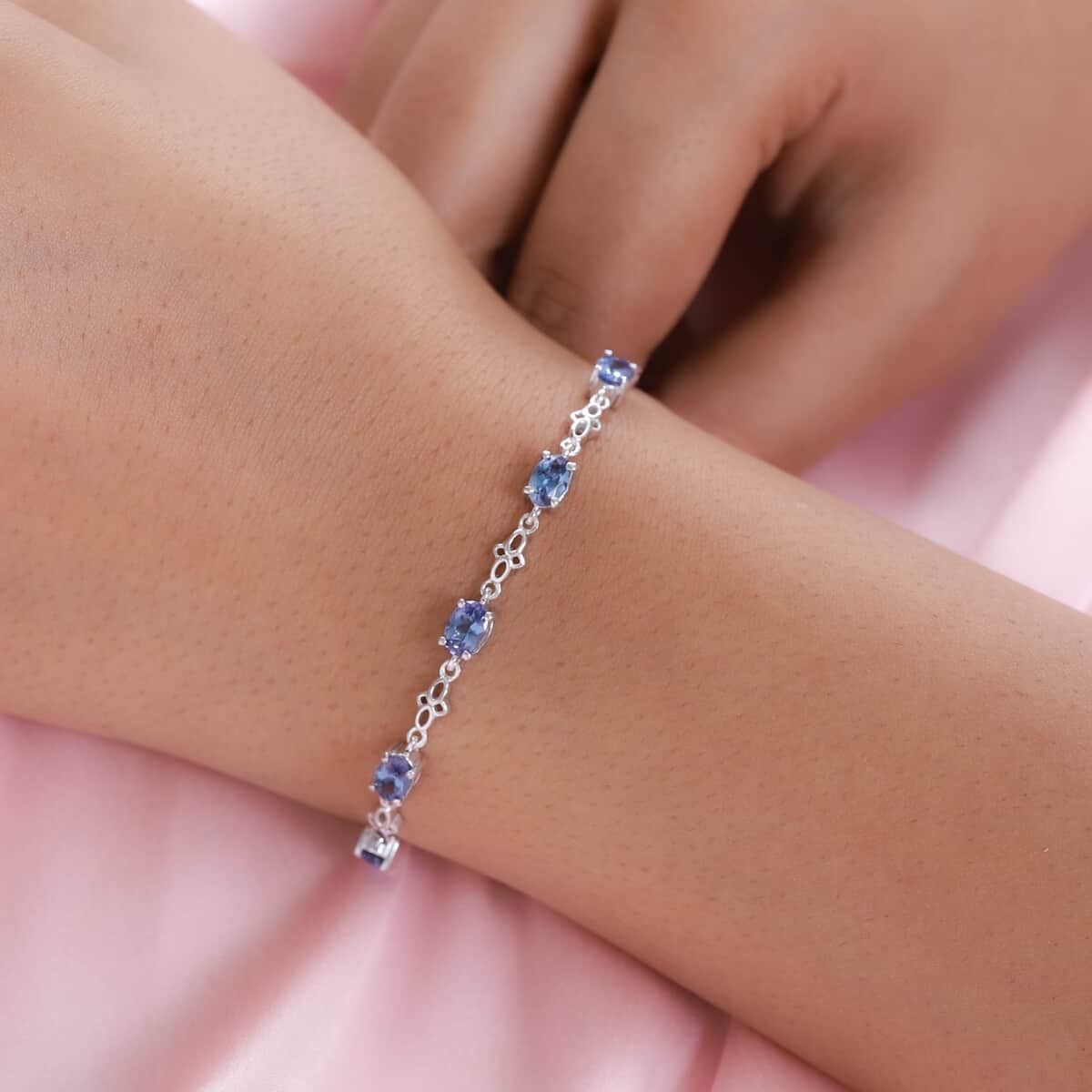 Tanzanite Bolo Bracelet in Platinum Over Sterling Silver 2.15 ctw image number 2
