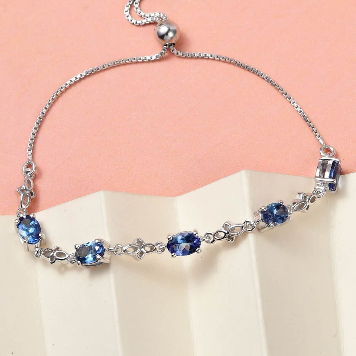 Tanzanite Bolo Bracelet in Platinum Over Sterling Silver 2.15 ctw image number 3