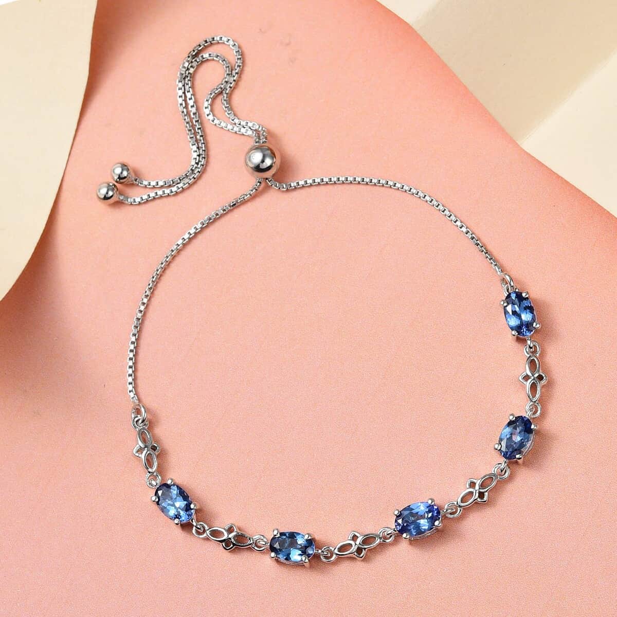 Tanzanite Bolo Bracelet in Platinum Over Sterling Silver 2.15 ctw image number 4