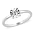 Diamond Accent Solitaire Ring in Platinum Over Sterling Silver (Size 9.0) image number 0