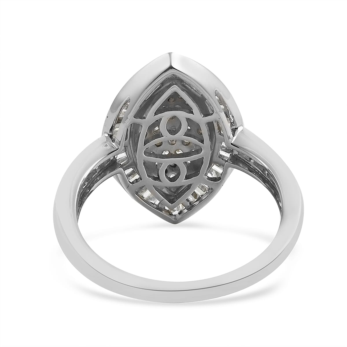 10K White Gold G-H I3 Diamond Ring (Size 7.0) 1.10 ctw image number 3