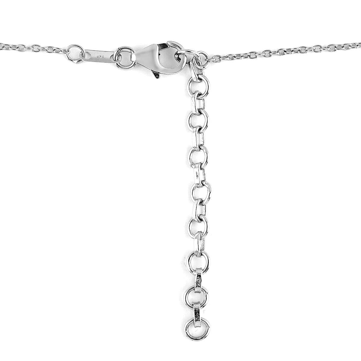 AMERICAN Natural Sleeping Beauty Turquoise and Natural Chrome Diopside Necklace 18 Inches in Platinum Over Sterling Silver 6.70 ctw image number 3